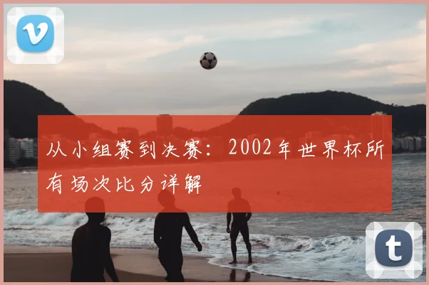 从小组赛到决赛:2002年世界杯所有场次比分详解